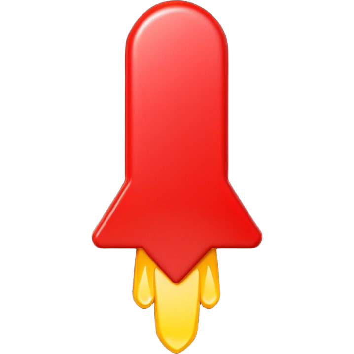 A bright red exclamation mark emoji, glossy, 3D, cartoon style, vibrant colors, smooth shading, simple background, iOS emoji style, high detail, cute and expressive
 emoji