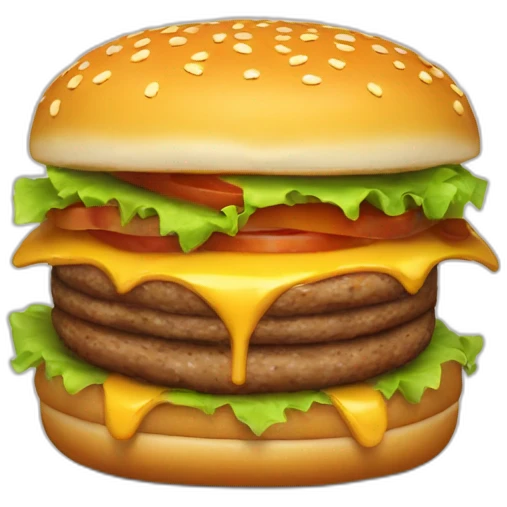 Burger triple steak emoji