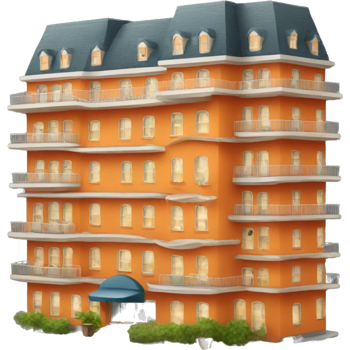 hotel appartments orange emoji