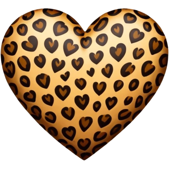 Leopard hjerte  emoji