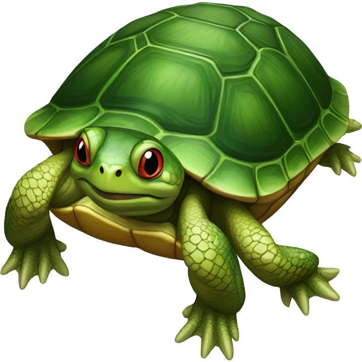 Red-eared slider turtle emoji