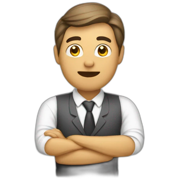 hombres hablando de negocios emoji
