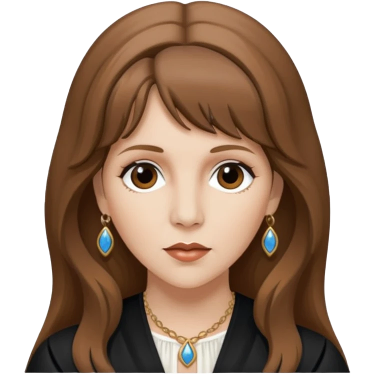 Stevie nicks with brown hair emoji