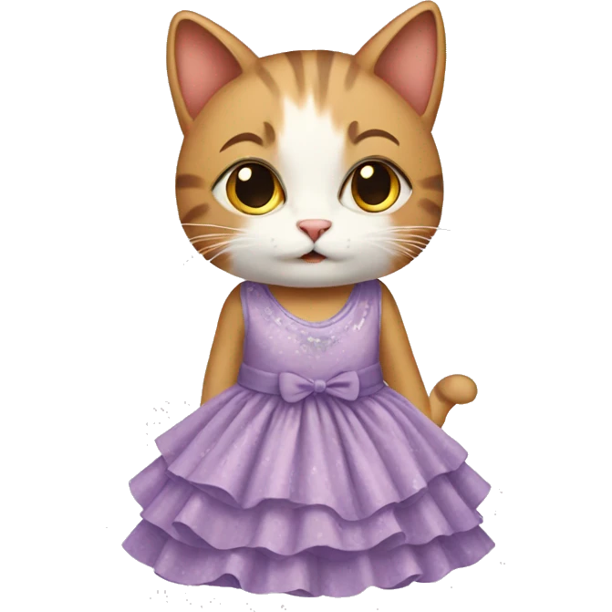 cat with dress emoji