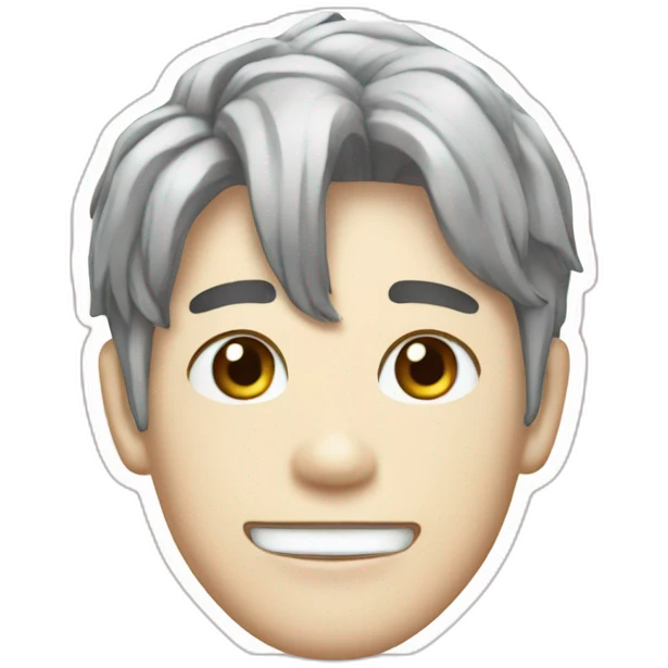 jonghyun from shinee in twimoji style emoji