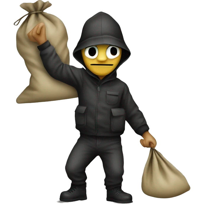 robber with sack of money emoji