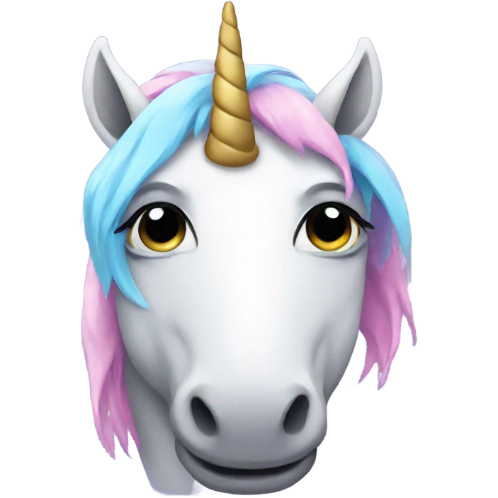 sad unicorn  emoji