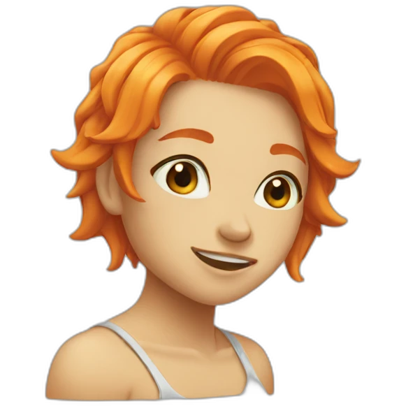 nami orange hair emoji