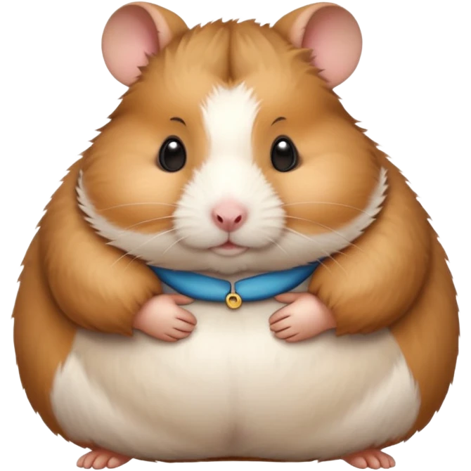 fat hamster holding belly emoji
