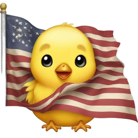 Baby chick flag emoji