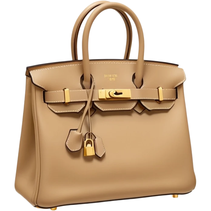 hermes birkin beige bag emoji