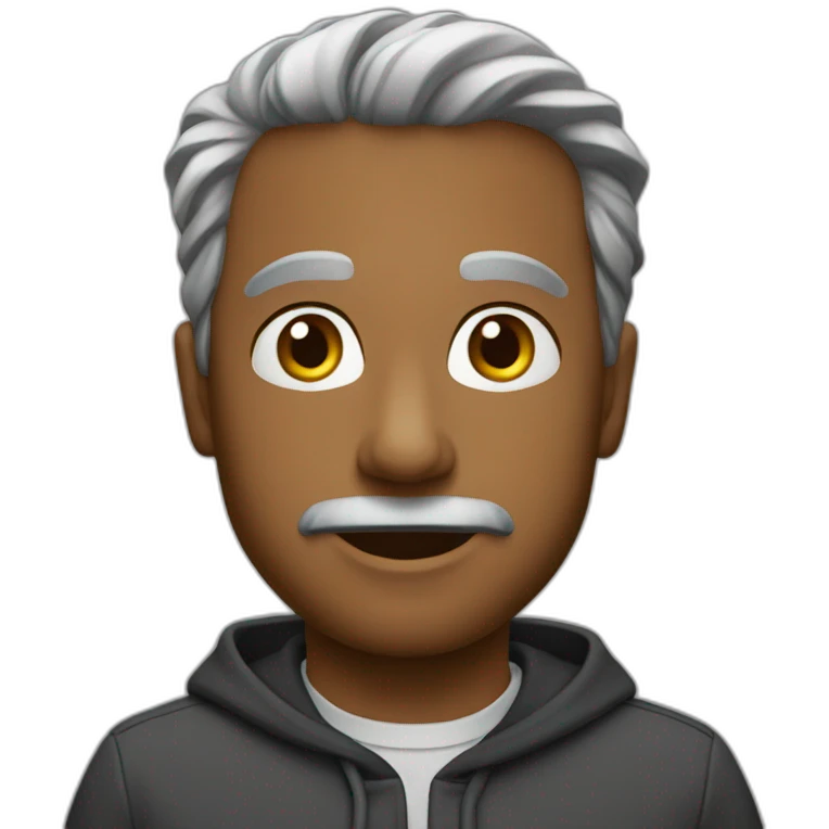 قلب ابيض واسود emoji