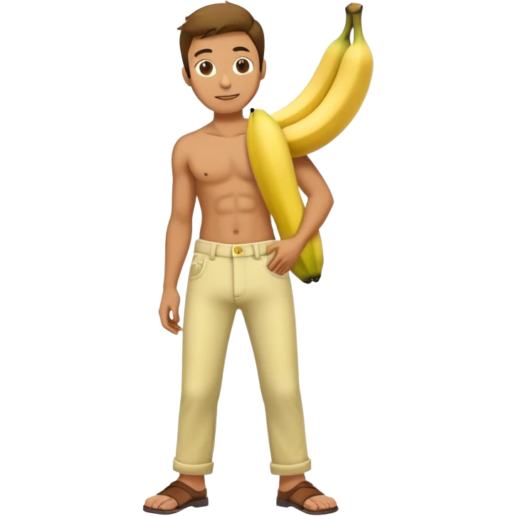 Guy with banana on pants emoji