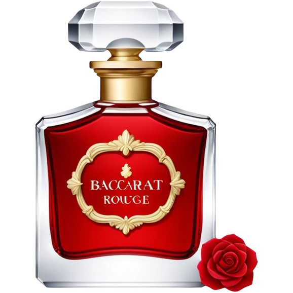 Baccarat rouge perfume bottle emoji