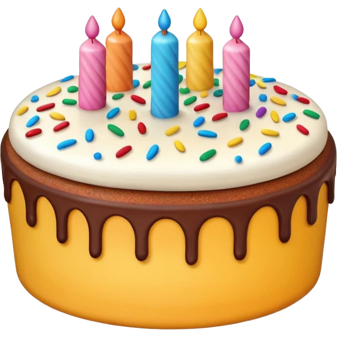 Round Cake smiling emoji