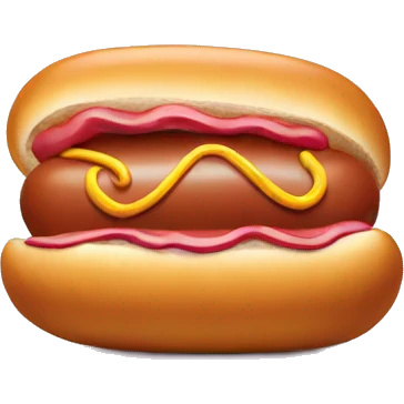 Hot dog inside donut  emoji