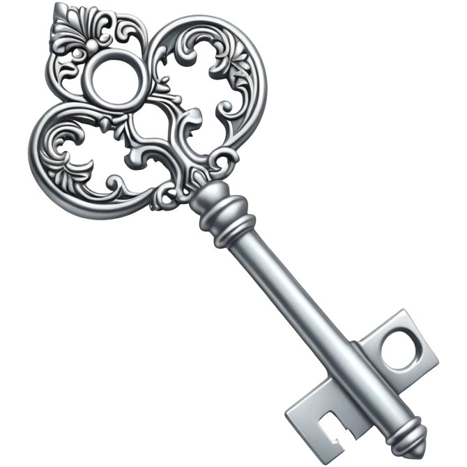 silver key emoji