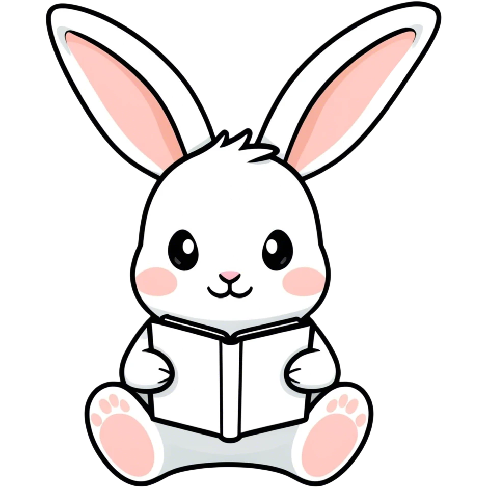 Cute Bunny on iPad emoji