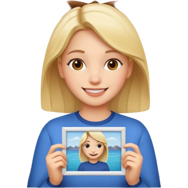 a girly two frames of photos emoji