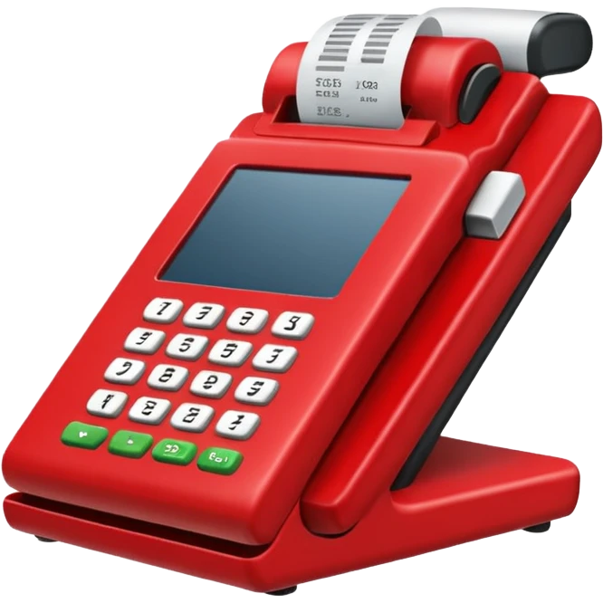 red pos terminal emoji