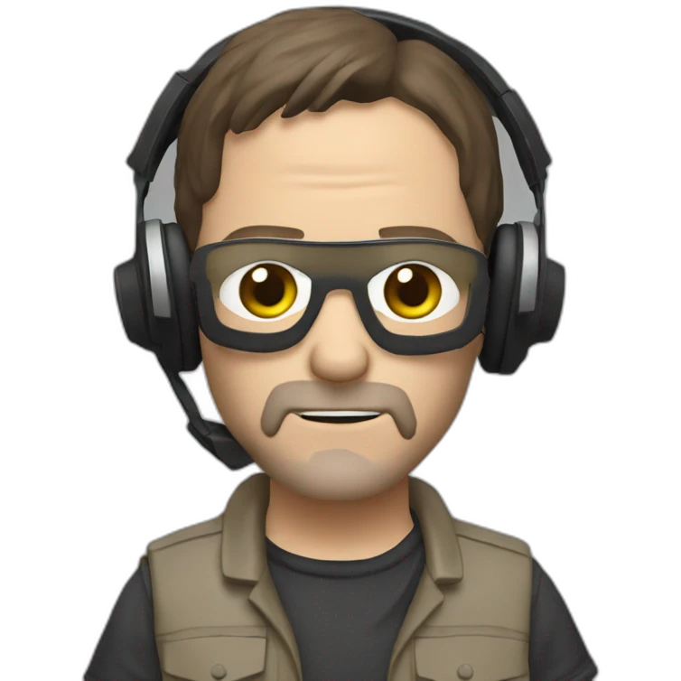 Daryl nixon from the walking dead series mixing songs like a famous DJ emoji