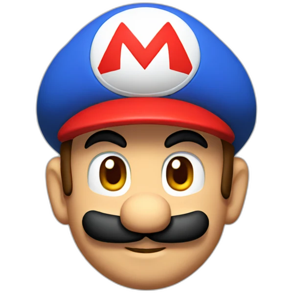 Mario with hat emoji