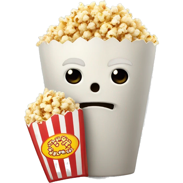 Raging popcorn emoji