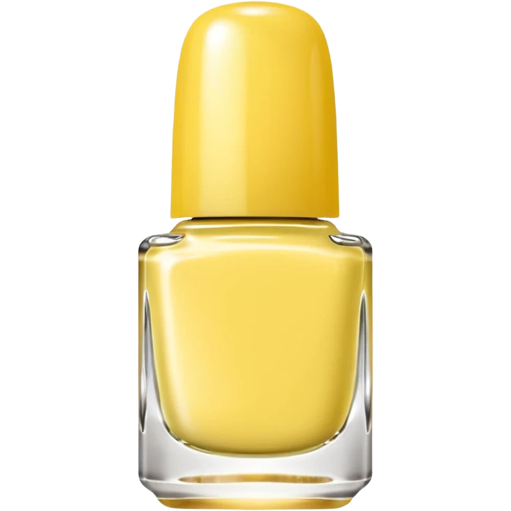 Soft yellow nail polish emoji