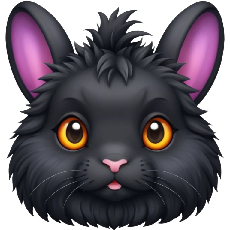 Black dwarf bunny emoji