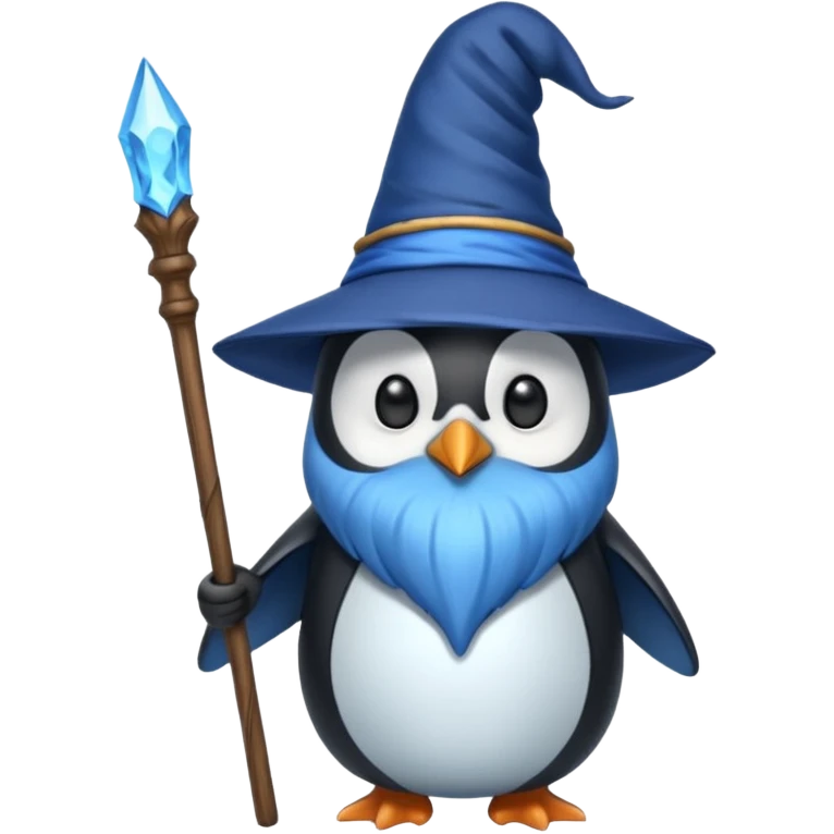 Penguin Wizard emoji