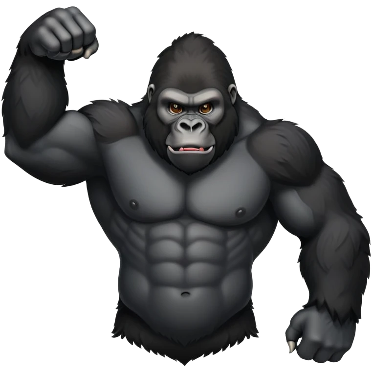 A gorilla emoji