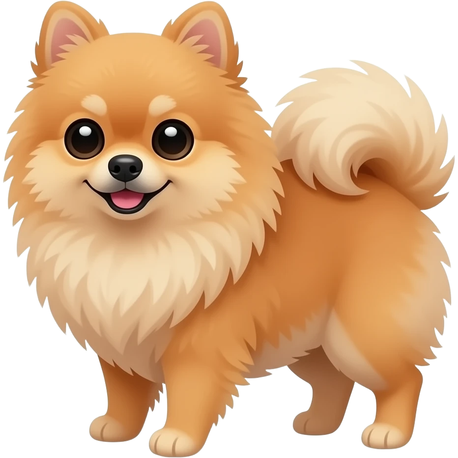 Uma Lulu da Pomerânia emoji