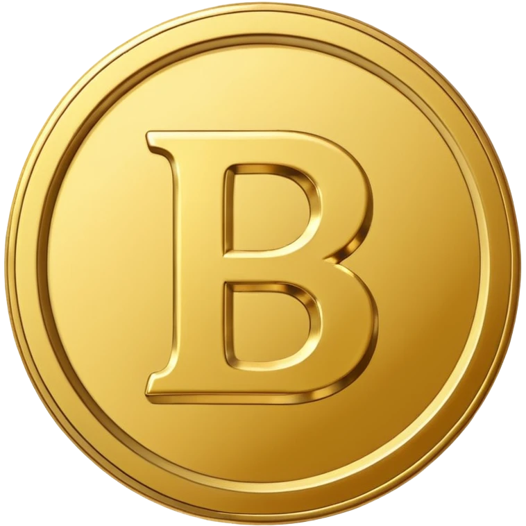 gold coin with letter E emoji