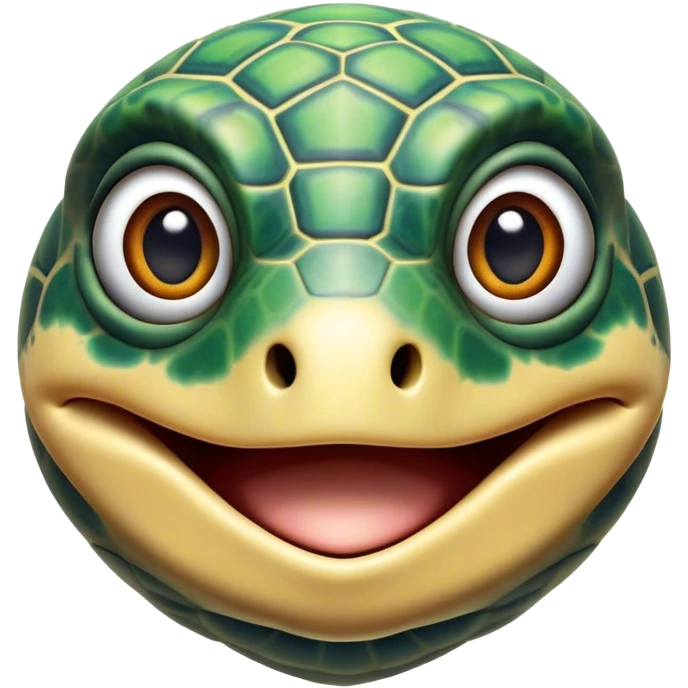 Cinematic Realistic Comical Sea Turtle Portrait Emoji, Head tilted dramatically with an exaggeratedly amused expression, featuring a robust, intricately patterned shell and wide, expressive eyes filled with playful disbelief, rendered with vibrant, lifelike detail and natural coastal light; high shine, dramatic yet playful, styled with an air of cheeky marine mischief, soft glowing outline, capturing the essence of a spirited and over‐the‐top sea turtle that looks ready to bob its way into viral fame! emoji