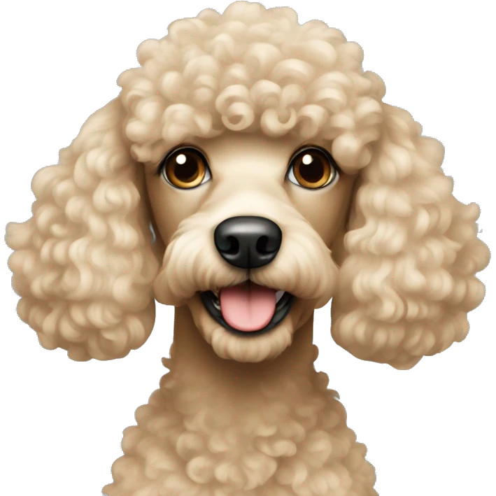 Beige poodle  emoji