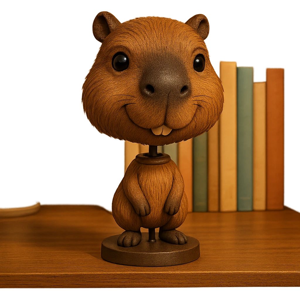 playful bobblehead style animal emoji
