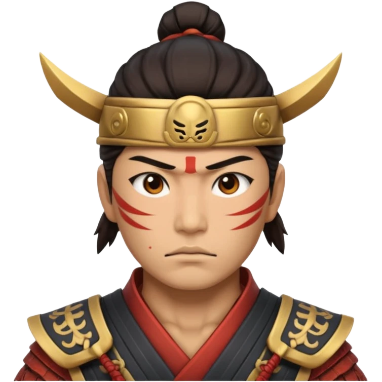 japanese warrior face emoji