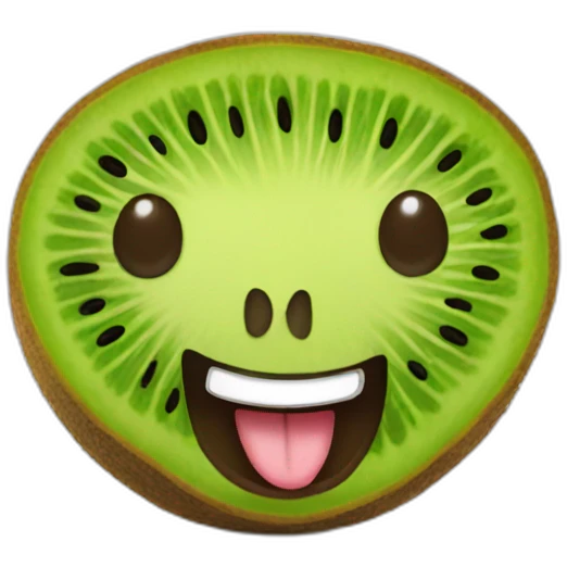 kiwi smiling emoji