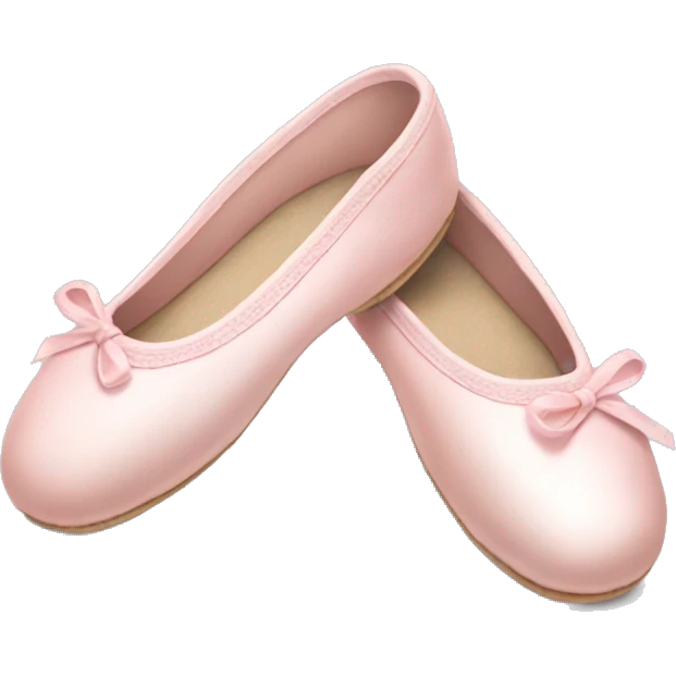 Pale pink ballet shoes emoji