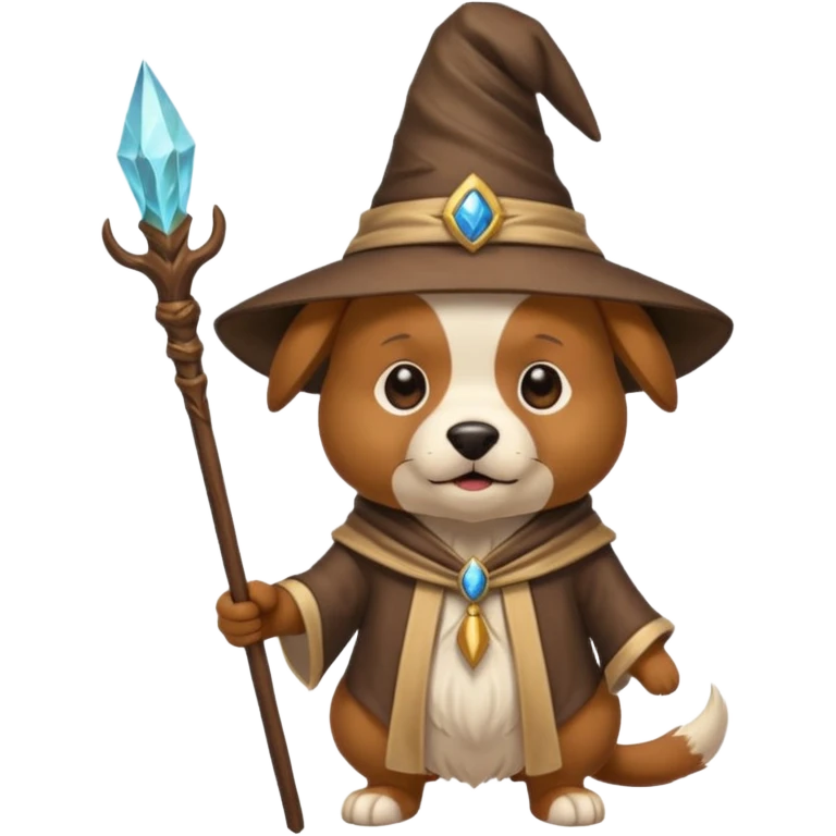 Dog wizard emoji