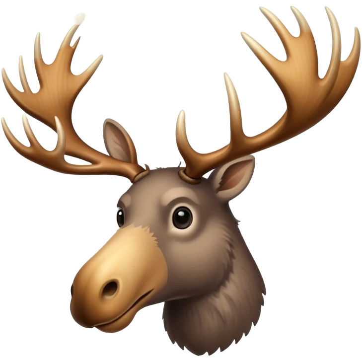 goose with moose antlers emoji