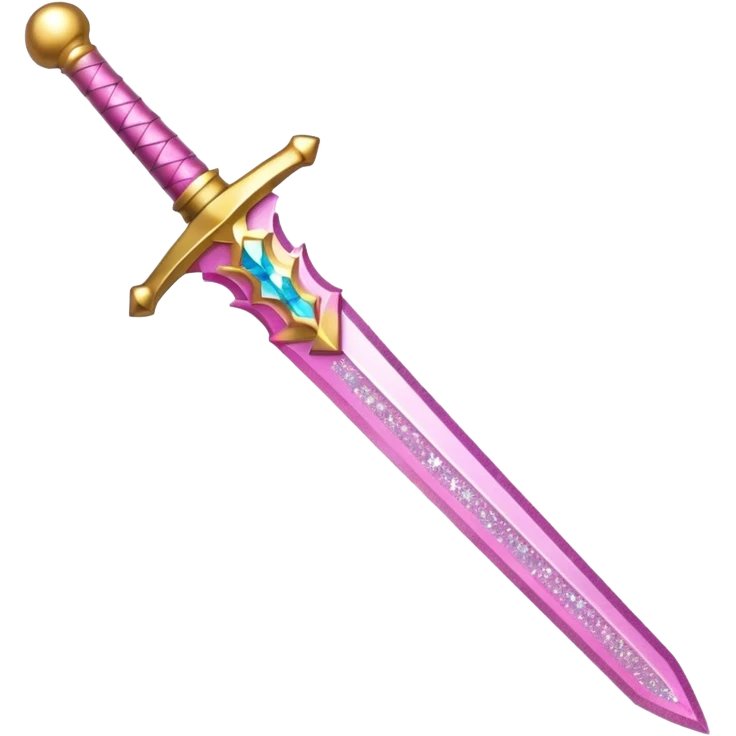 Glitter Sword Pink emoji