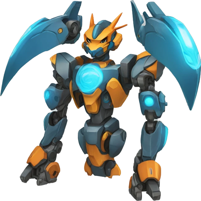 Futuristic Medabot-Charizard-Mecha emoji