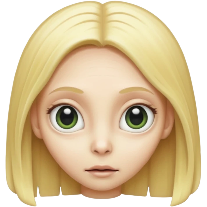 ALIEN WITH BLONDE emoji