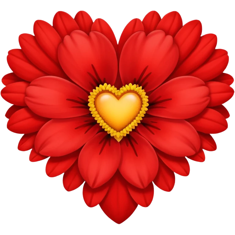 Heart and flower emoji