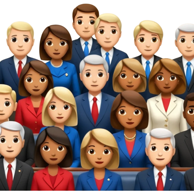 two thirds members of the senate and the house of representatives in congress emoji