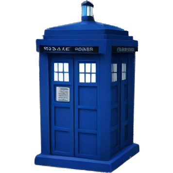 Tardis blue police box emoji