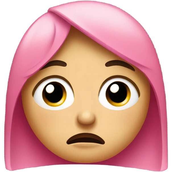 Pink tears crying emoji emoji