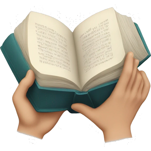 Open  book in hands emoji