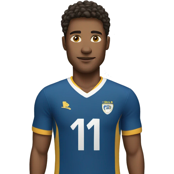  man wearing soccer jersey emoji